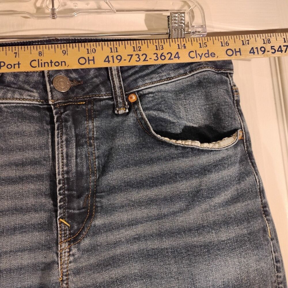 American Eagle jeans mens 32x30 blue denim stretch athletic fit tapered leg - Picture 4 of 11